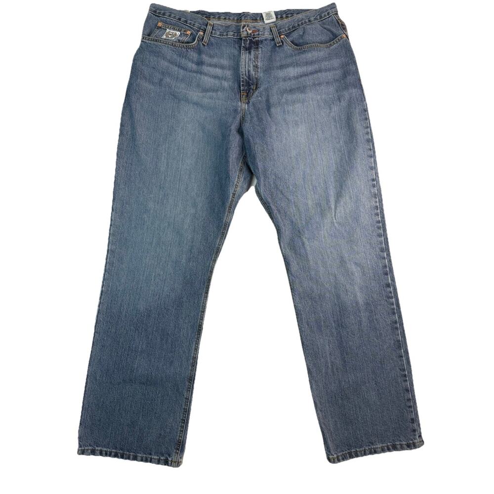 Cinch Men's White Label 40x32 Relaxed Fit Medium Stone Wash Jeans MB92834003